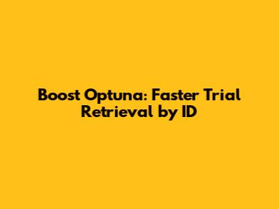 Boost Optuna: Faster Trial Retrieval by ID