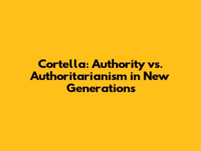Cortella: Authority vs. Authoritarianism in New Generations