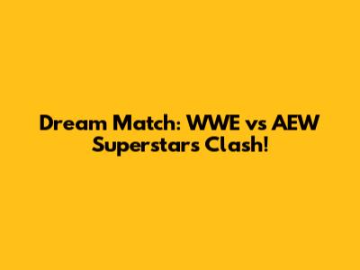 Dream Match: WWE vs AEW Superstars Clash!