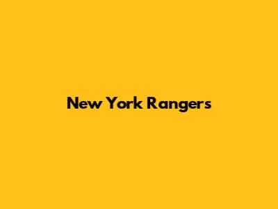 New York Rangers