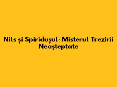 Nils și Spiridușul: Misterul Trezirii Neașteptate
