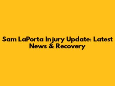 Sam LaPorta Injury Update: Latest News & Recovery