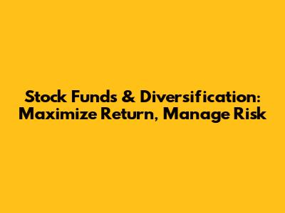 Stock Funds & Diversification: Maximize Return, Manage Risk