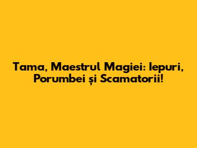 Tama, Maestrul Magiei: Iepuri, Porumbei și Scamatorii!